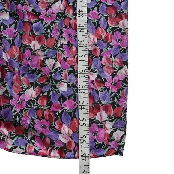 Vintage Vanity Fair Slip Dress Nightgown Floral Pink  Purple Lace Teddy Medium - Picture 13 of 13